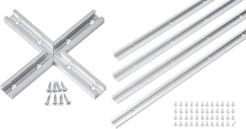 48 Inch x4 Universal T Track with Intersection Kit x1
