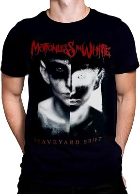 Motionless In White Mens Split Screen Slim Fit T-Shirt Black