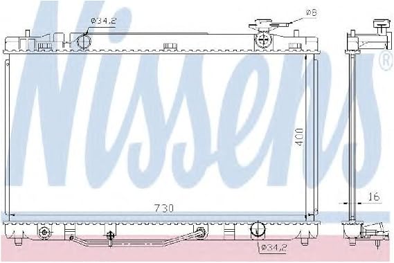 Nissens 646808 Radiator, engine cooling
