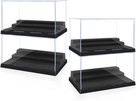6 Minifigures Display Cases, Pack of 6 Mini Figures Display Cases, Fits for Lego 95% Standard Minifigures