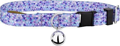 Country Brook Petz - Mermaid Mosaic Cat Collar - Abstract Collection Featuring Geometric Designs