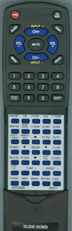 Replacement Remote Control for MARANTZ RC010SR, SR5005, 307010076002M, NR1601