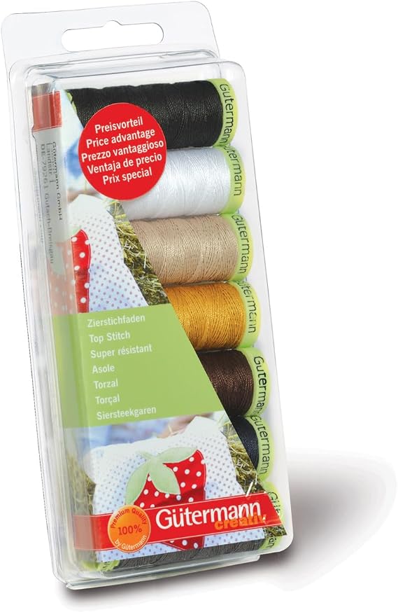 Gutermann Thread Set: Top Stitch: 7 x 30m