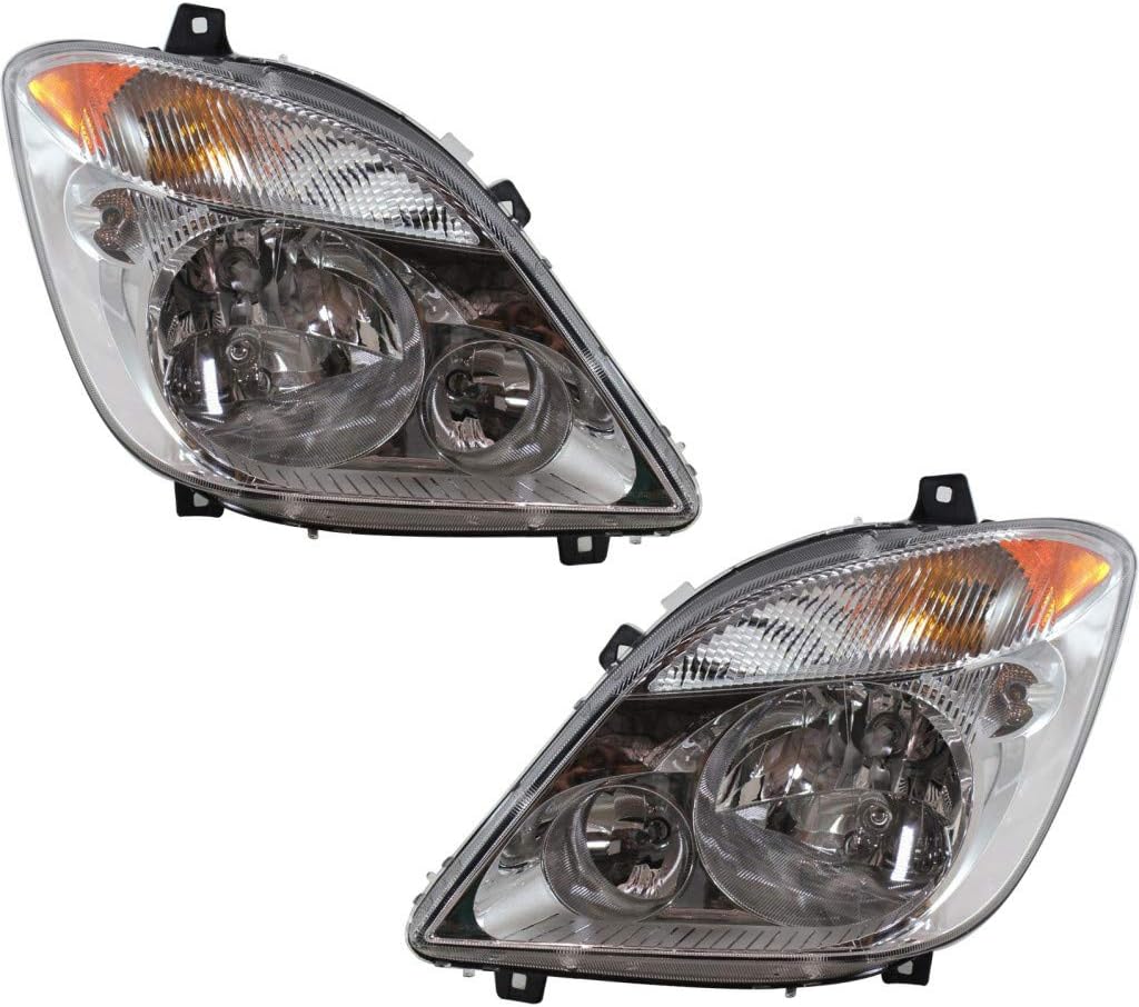 CarLights360: For Mercedes-Benz Sprinter 2500 Headlight 2010 2011 2012 2013 Pair Driver and Passenger Side CAPA Certified For MB2502191 | MB2503191
