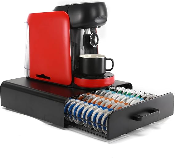 Coffee Pod Storage Drawer Compatible for Bartesian Capsule,Coffee Capsules Holder,Countertop or Bar Organizer, Cocktail Capsule Holder.