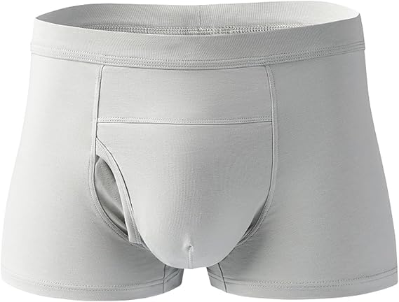 Hernia Belt for Men Inguinal, Hernia Underwear for Men, Invisible Underpants with 4 Removable Compression Pads(Medium)