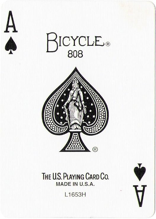 Red Back Bicycle Playing Card Force Deck (Spades, 9)