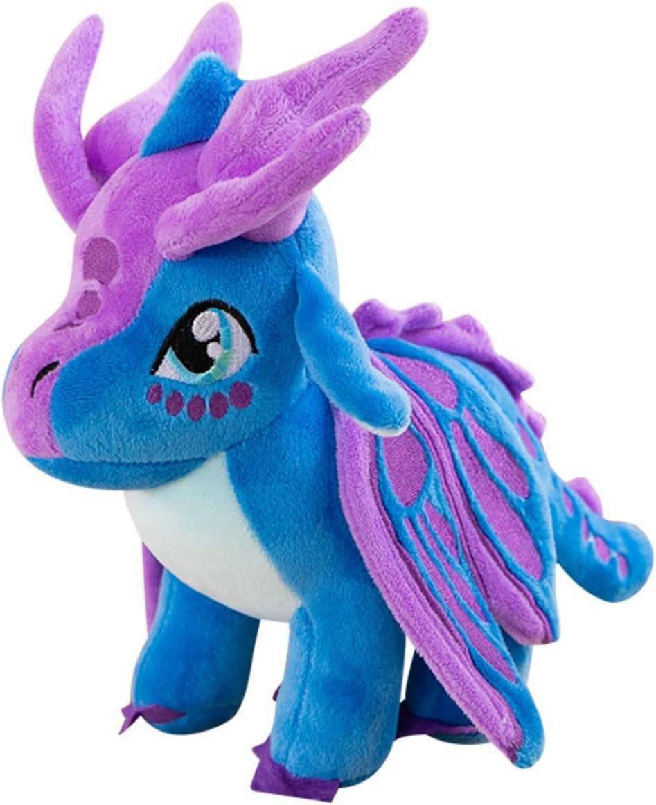 Wings Dragon Plush Stuffed Animal Cute Fire Dragon Plushies Stuffy Merch for Kids Boys Girls violet