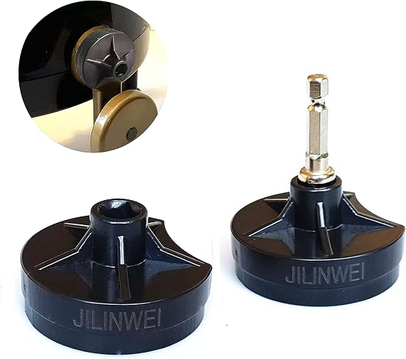 2Pcs Power Adapter for Addi Knitting Machine, Quick Knit & Crank Handle Adapter, King Size (46 Needles), Black, ADDH-2
