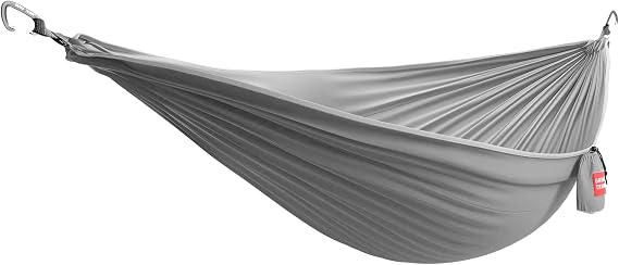 Grand Trunk Single Hammock: Nano 7 Premium Ultra Light made with Ripstop Nylon for Camping and Travel includes Carabiners