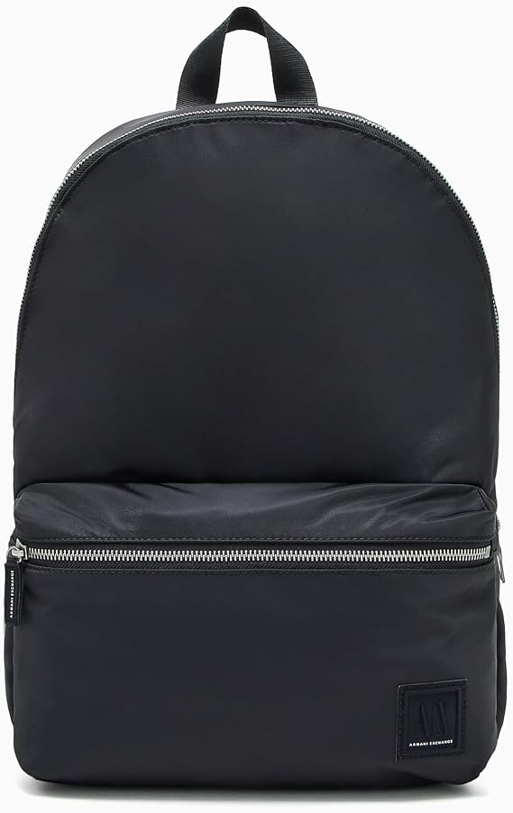Armani Exchange Men's Icon Backpack, Black, One Size