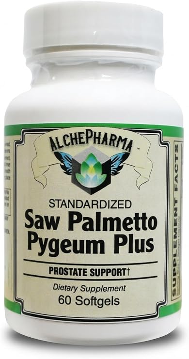 Saw Palmetto & PYGEUM Plus-Prostate Support [ European Standardized ] Professional Formula - 60 Softgels