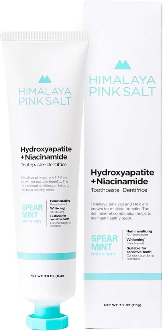 HIMALAYA PINKSALT Fluoride Free Hydroxyapatite Toothpaste 3.9 oz