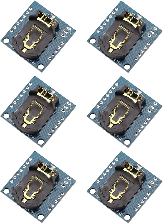 6PCS Tiny I2C DS1307 Real Time Clock Module AT24C32 Storage Memory High Precision DS1307 Clock Module for AVR ARM PIC
