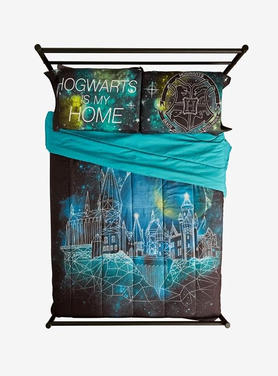 Harry Potter Hogwarts Is My Home Galaxy Pillowcase Set MULTI One Size