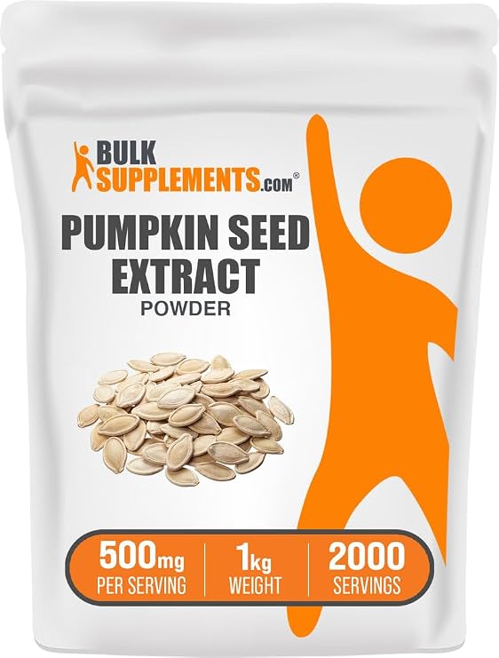 Pumpkin Seed Extract Powder - Pumpkin Seed Supplement, Herbal Supplement - Vegan & Gluten Free, 500mg per Serving, 1kg (2.2 lbs) (Pack of 1)