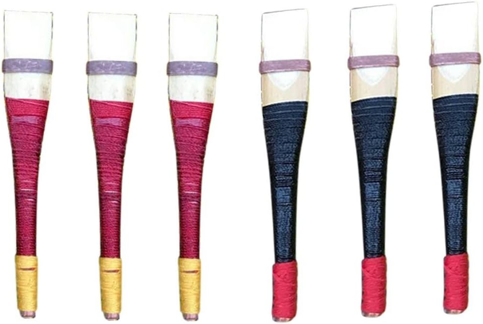Uilleann Bagpipes Chanter Reeds of Spanish Caneuillean pipes Reeds 3 Black & 3 Red 6 Pcs Set