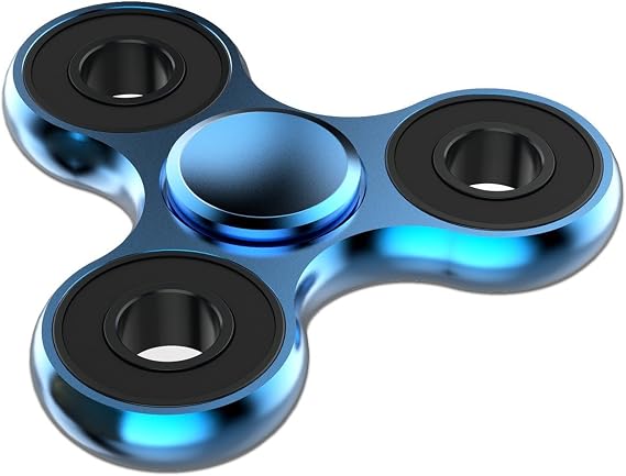 Metal Fidget Spinner Toy Cool Fidget Spinners for Adults and Kids | Stainless Steel Bearing, High Speed 2-5 Min Spins, EDC ADHD Focus Anxiety Stress Relief Killing Time Figette Spinners Toys
