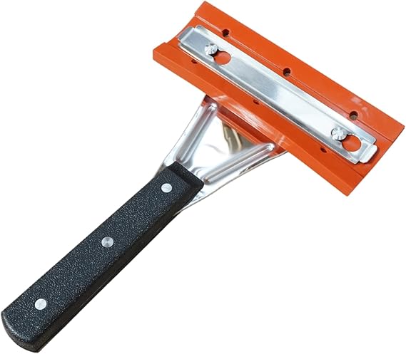Rattleware High-Temp Silicone Angled Grill Squeegee for Griddle Cleaning