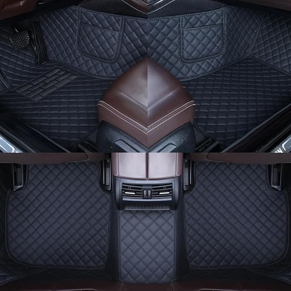 Car Floor Mats for Audi Q7(5seats 2006-2015 All-Weather Non-Slip Water Proof Carpets Full Coverage Personalized Protection Liners Easy to Clean,Black