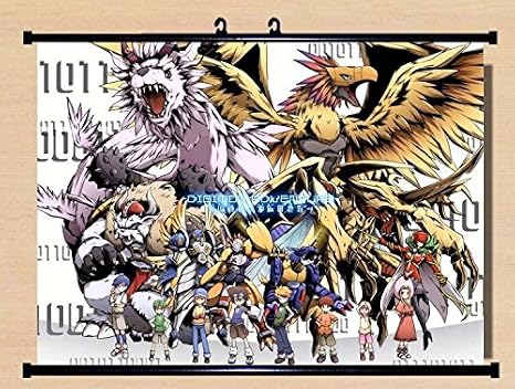 Home Decor Anime Digimon Digital Monster Taichi Agumon Wall Scroll Poster Fabric Painting 23.613.7 inch 121