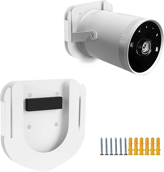 Wall Mount Compatible with Samsung Freestyle Projector Ceiling Mount,Freestyle 2 Accessories Wall Mount Stand, Projector Shelf for wall(White)