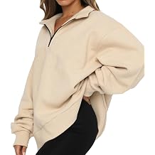Half Zip Up Hoodies For Women,1/4 Zipper Pullover Womens Hoodies | Gym Sweaters For Women Casual Long Sleeve Sweatshirts For Outdoor Exercise Bami