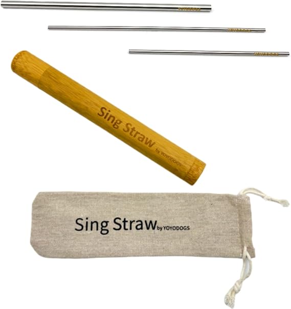 Sing Straw for Vocal Training and Healing Aid Tool,Vocal Straw Voice Trainer Metal Therapy Tool for Singing Exercises and Speech Therapy(Vocal Straw-C)
