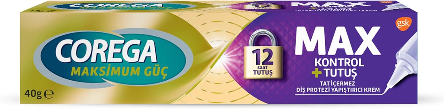 Corega Maksimum Kontrol Protez Yapıştırıcı Krem 40 g