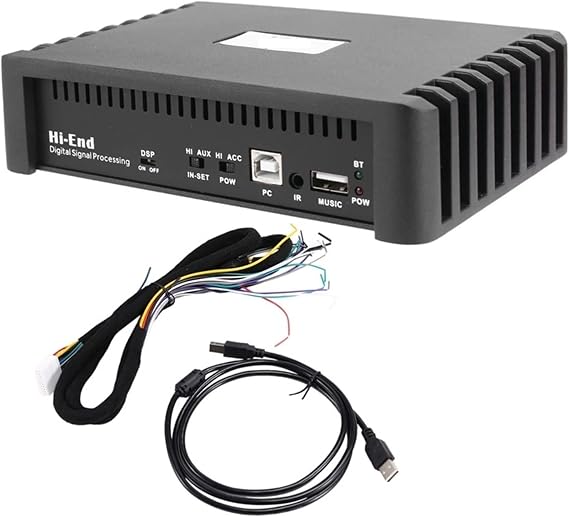 Car Multichannel Amplifier 31 Segment 4 Inputs 6 Outputs DSP Audio Processor Car DSP Car Power Amplifier Class AB 4 Way Power Amplifier Strong Impact Resistance