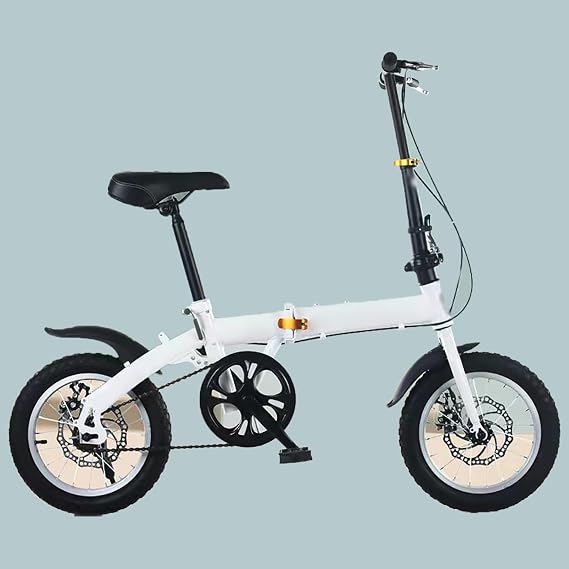 Portable Ultra-Light Folding Bicycle, Mini Folding Bicycle, 12 Inch 14 Inch Small Bicycle, Suitable for Male and Female Riding, Outdoor Camping Bicycle