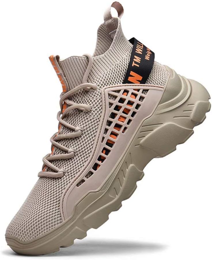 Fushiton Mens Trainers Running Shoes Hi Top Casual Shoes Fashion Sport Sneakers Walking Lightweight Breathable
