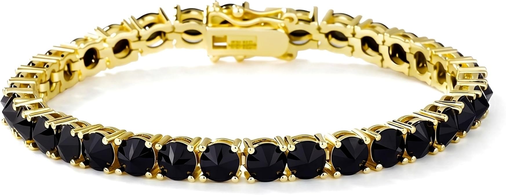 Tennis Bracelet for Women and Men, CZ Reverse-Set 1 Row 5mm | Cubic Zirconia Bracelet, Double Safety Clasp, 7-8 Inch Sizes, Anniversary Fashion Jewelry