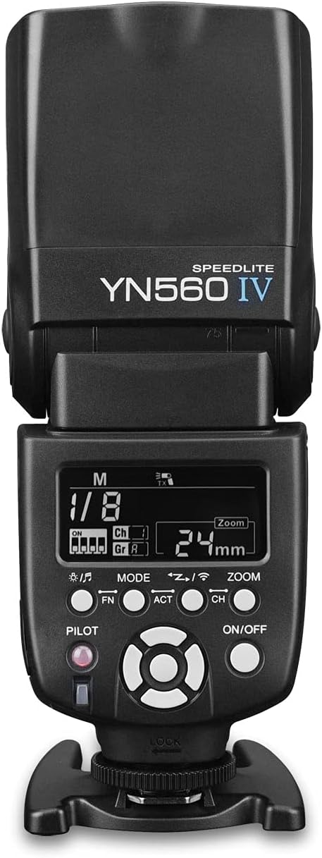 YONGNUO YN560 IV GN58 Wireless Manual Flash Speedlite with Built-in Trigger System for Standard Hot Shoe Cameras