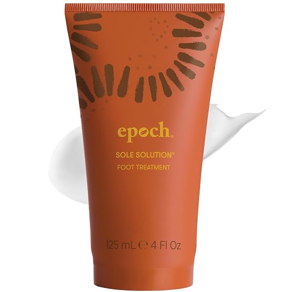 Nu Skin Epoch Sole Solution Foot Treatment | 4 Oz | 1 Pack | Intensive moisturizing cream softens calluses on dry, rough feet and cracked heels with Urea, Papain, Baobab and Allantoin