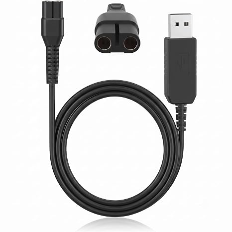 4.3V USB Shaver Charger Cable Compatible with Philips A00390