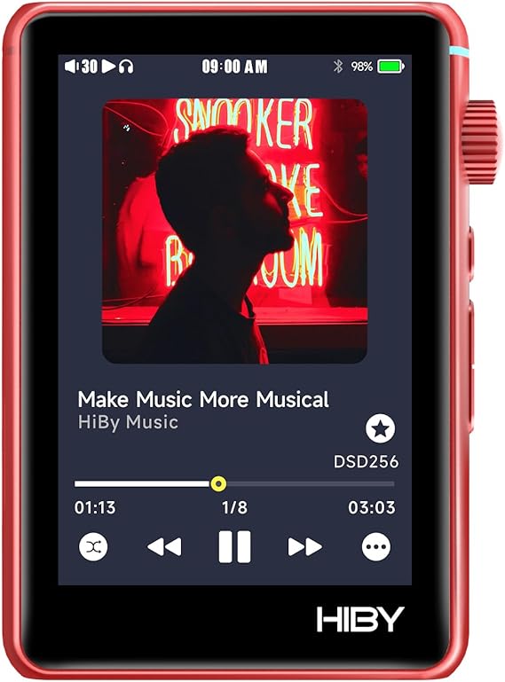 HiBy R3 II 2025 Hi-Res Audio Player - Dual DAC Chips, MQA Decoding, Qobuz/Tidal Player with Bluetooth 5.1, 3.5mm SE/4.4mm BAL Ports | Up to 2TB Expandable Storage