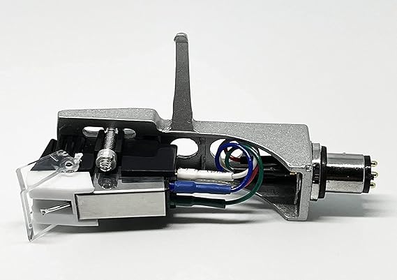 Stylus, Cartridge, Headshell mount for Denon DP DJ100, DP3000, DP DJ150, Silver, Modern Moving Magnetic Cartridge with Diamond Stylus Needle