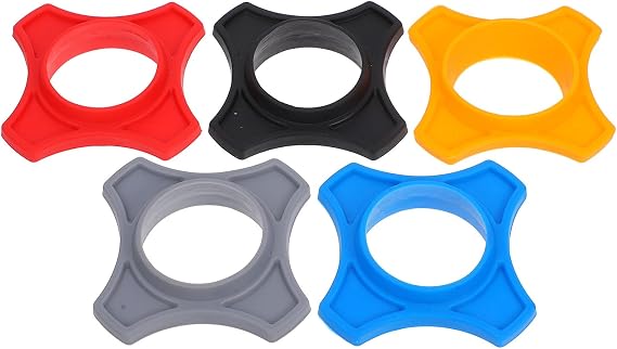 EXCEART Silicone Microphone Ring Assorted Color Anti-Slip Ring for Handheld Mic Non-Slip Protection Accessory for Karaoke Stage Conference and Interviews 5 Pack