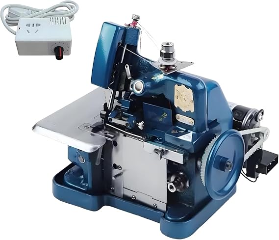 High-Speed Overlock Serger Machine with Stepless Speed Adjustment, 250W Motor, 3000 SPM, Adjustable Stitch Length and Width, Ideal for Edging, Seaming, and Decorative Stitching