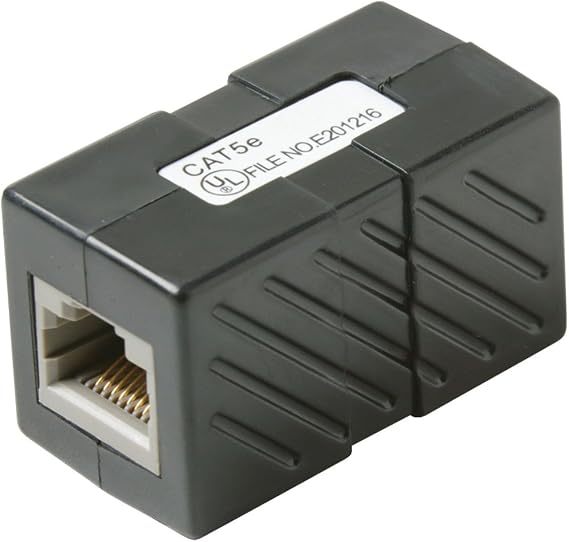 Steren 310-039BK Cat-5E In-Line Coupler (Black)