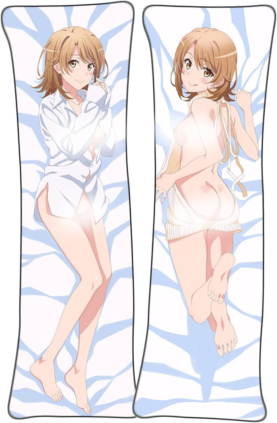 Dakimakura Isshiki Iroha Anime Dakimakura Body Pillow Cover - Double-Sided Full Color Printing, Multiple Sizes