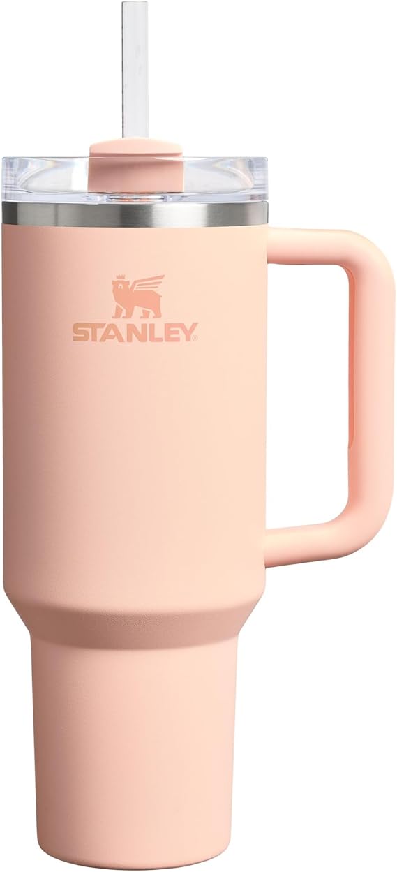 Stanley Quencher Pipetli Termos Bardak, 1.18 Litre, Pastel Turuncu (Orange Cream)