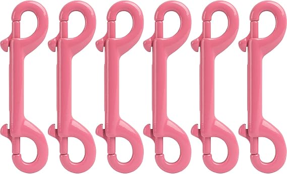 Marine Grade Stainless Steel Bolt Snap Hooks 6 Pack - Heavy Duty 4.5 Inch Double Ended Diving Clips for Scuba, BCD, Dog Leash, Keychain - 316 Stainless Steel