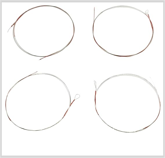 Professional Erhu Strings, Metal Wire Replacement Set, 2 pieces the inner and 2 pieces outer strings