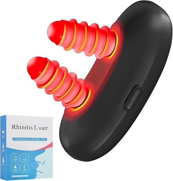 Respi-Relief Red Light Nasal Therapy Device for Nasal Soothing Clearing | RespiRelief Nasal Red Light Therapy,Portable Infrared Light Therapy Instrument,Physiotherapy Nasal Soothing Device