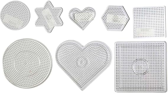Peg Board, Size 7-15 cm, Transparent, 8asstd
