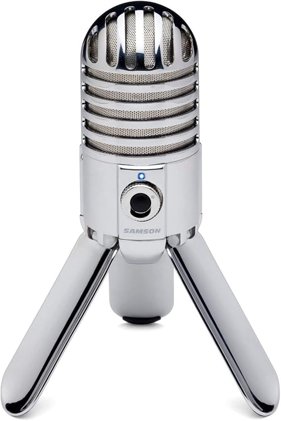 Samson Meteor Mic USB Condenser Podcasting Podcast Recording Desktop Microphone