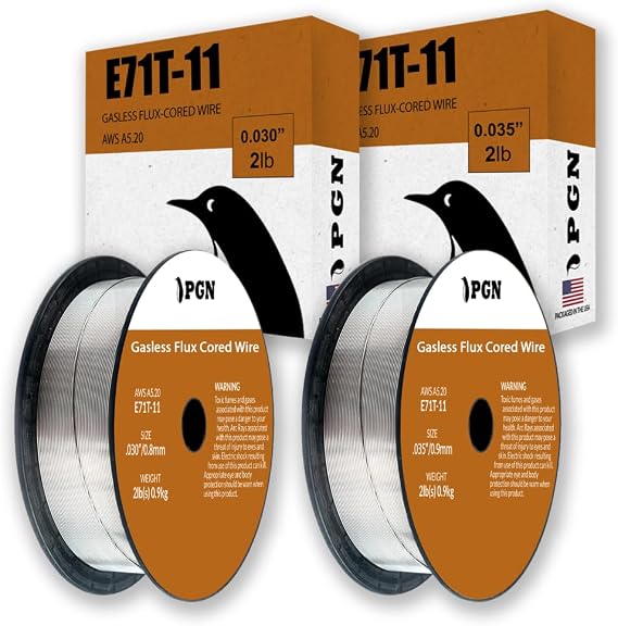 PGN E71T-11 .030" + .035" Gasless Flux Core Welding Wire 2 lb