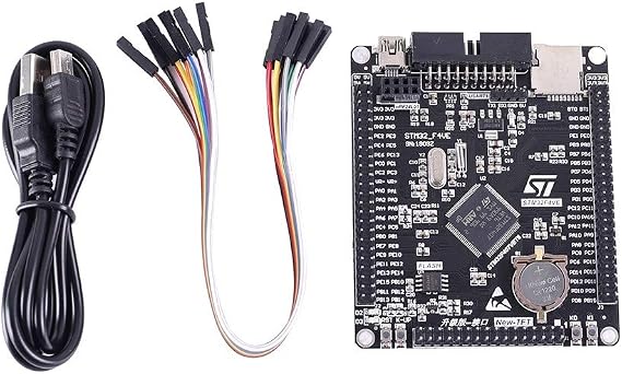 DONGKER STM32F407VET6 Development Board, STM32F4 32Bit DC 1.8V-3.6V M4 Single-Board Computer with USB, GPIO Pins, 1.44/1.8 Inch LCD Support, 168MHz, 512kB Flash, 196KB SRAM
